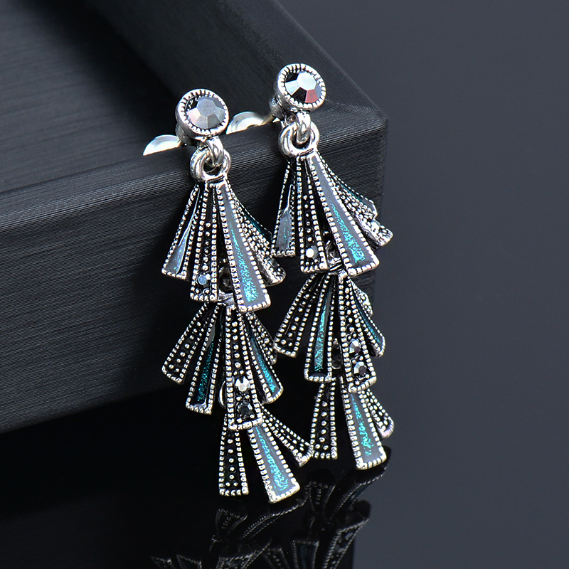 Enamel Tassel Drop Earrings: A Timeless Fusion of Elegance and Playfulness