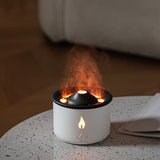 Portable Mini Aroma Flame Volcano Diffuser Humidifier Korean KC Air Fire Nebulizer Diffuser Oil Home Volcanic Diffusor