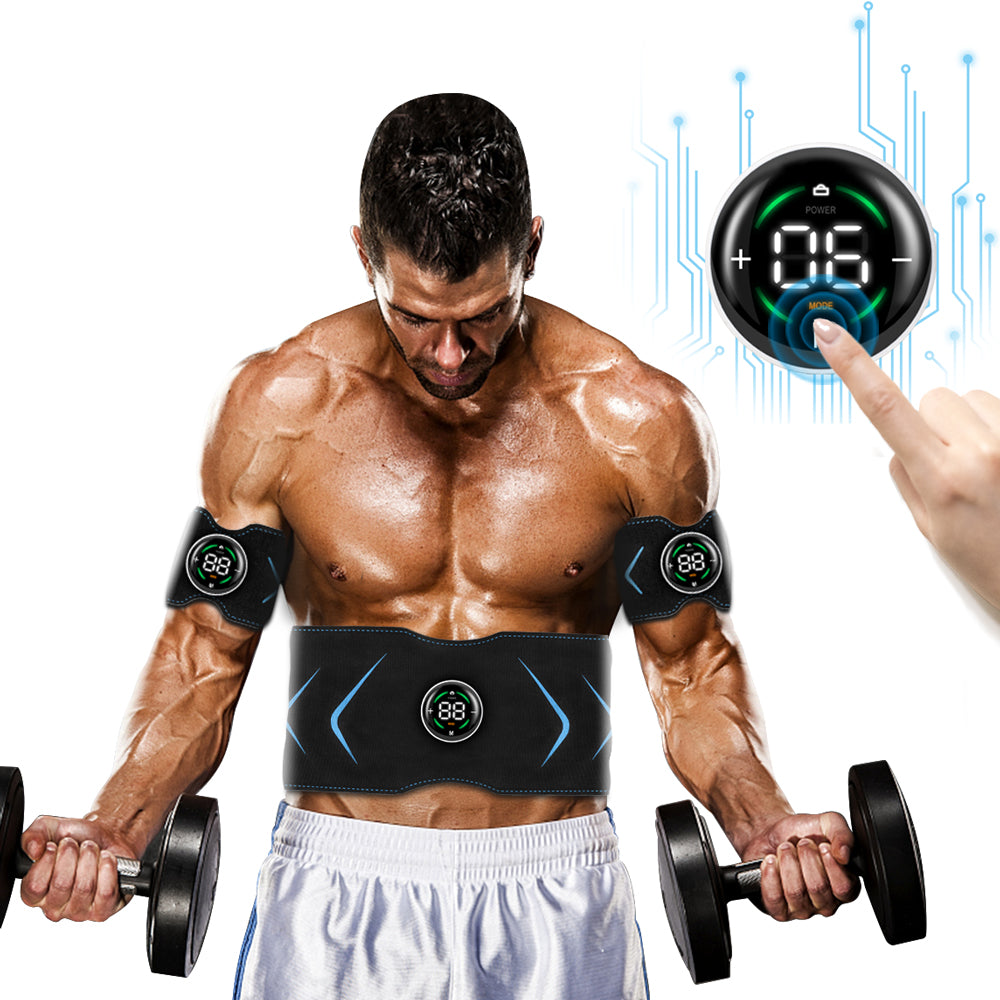 Abdominal Muscle Stimulator Trainer USB Connect Fitness Equipment Training Gear Muscles Electrostimulator Toner Massage