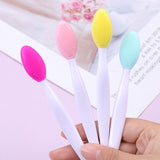 1PC Beauty Skin Care Wash Face Silicone Brush Exfoliating Nose Clean Blackhead Removal Brushes Tools With Replacement Head