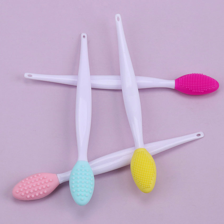 1PC Beauty Skin Care Wash Face Silicone Brush Exfoliating Nose Clean Blackhead Removal Brushes Tools With Replacement Head