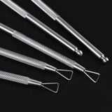 1PC Stainless Steel Nail Gel Remover Bar Nail Art Push Cuticle Care Tools UV Gel Push Manicure Remove Tools