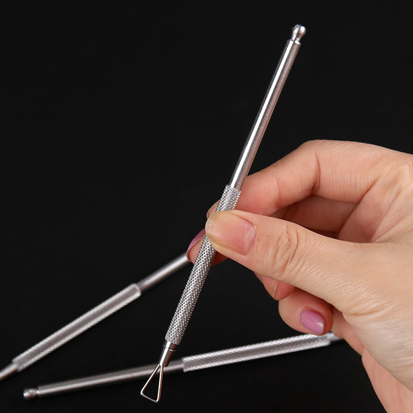 1PC Stainless Steel Nail Gel Remover Bar Nail Art Push Cuticle Care Tools UV Gel Push Manicure Remove Tools