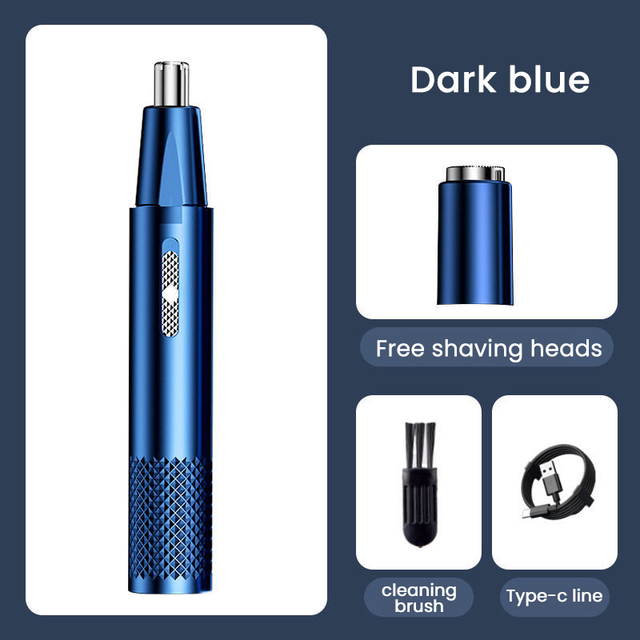 Electric Nose Hair Clipper Rechargeable Multi-kinetic Shaving Two-in-one Unisex Fully Automatic Washable Shaving Nose Trimmer