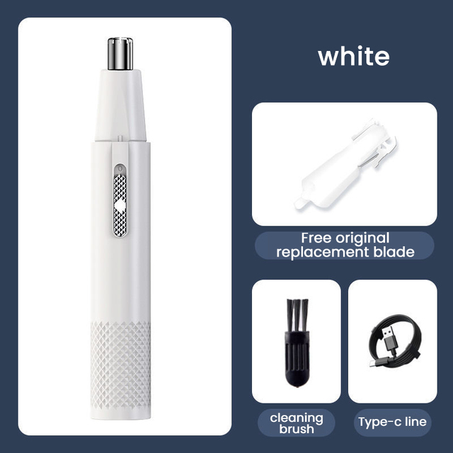Electric Nose Hair Clipper Rechargeable Multi-kinetic Shaving Two-in-one Unisex Fully Automatic Washable Shaving Nose Trimmer