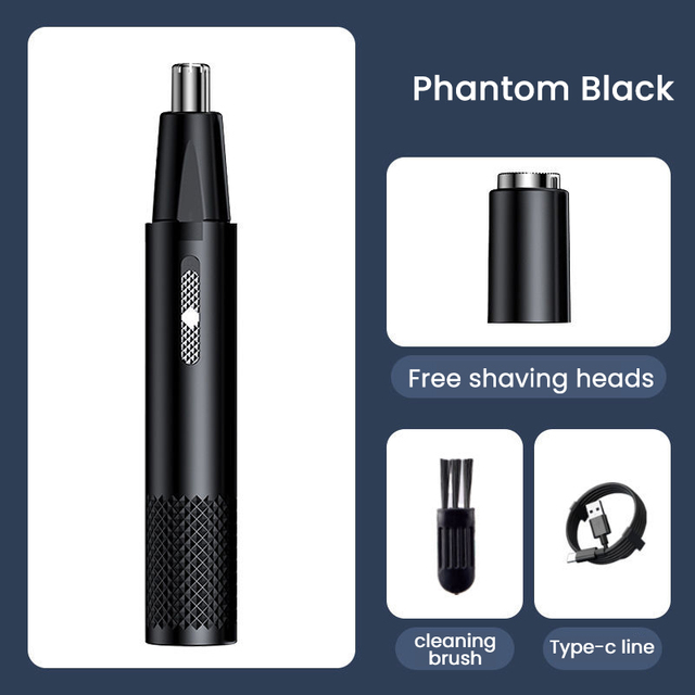 Electric Nose Hair Clipper Rechargeable Multi-kinetic Shaving Two-in-one Unisex Fully Automatic Washable Shaving Nose Trimmer