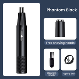Electric Nose Hair Clipper Rechargeable Multi-kinetic Shaving Two-in-one Unisex Fully Automatic Washable Shaving Nose Trimmer