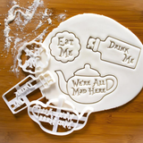 Eat Me Cookie Cutter Baking Accessory Alice In Wonderland Theme Cookie Mold