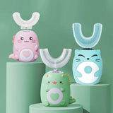 Kids U-shaped Electric Toothbrush Sonic Toothbrush 360 Degrees Smart Tooth Brush Teeth Whitening for Children IPX7 Waterproof