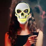 Halloween Skeleton Mask Face Cover Glowing Scary Ghost Death Skull Spoof Toys Home Festive Party Supplies