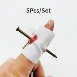 5Pcs New Fake Nail Through Finger Prank Toy Kids Novelty Magic Friend Halloween Scare Trick Joke Toy Practical Fool Jokes Gags