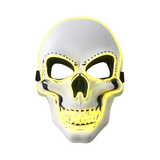 Halloween Skeleton Mask Face Cover Glowing Scary Ghost Death Skull Spoof Toys Home Festive Party Supplies