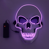 Halloween Skeleton Mask Face Cover Glowing Scary Ghost Death Skull Spoof Toys Home Festive Party Supplies