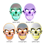 Halloween Skeleton Mask Face Cover Glowing Scary Ghost Death Skull Spoof Toys Home Festive Party Supplies