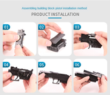 1pcs DIY Building Blocks Toy Gun Desert Eagle Assembly Toys Educational Toys Model Creative Outdoor Funny Toy Guns