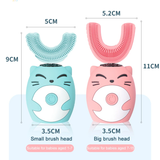Kids U-shaped Electric Toothbrush Sonic Toothbrush 360 Degrees Smart Tooth Brush Teeth Whitening for Children IPX7 Waterproof