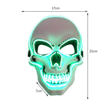 Halloween Skeleton Mask Face Cover Glowing Scary Ghost Death Skull Spoof Toys Home Festive Party Supplies