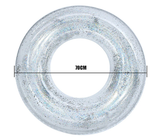 Transparent Glitter Pool Swimming Ring Adult Children Inflatable Pool Tube Giant Float Boys Girl Water Fun Toy Swim Laps