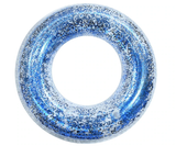 Transparent Glitter Pool Swimming Ring Adult Children Inflatable Pool Tube Giant Float Boys Girl Water Fun Toy Swim Laps