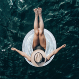 Transparent Glitter Pool Swimming Ring Adult Children Inflatable Pool Tube Giant Float Boys Girl Water Fun Toy Swim Laps