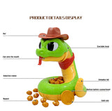 Funny Electric Scary Snake Toy Tricky Animals Fun Multiplayer Party Games Biting Finger Rattlesnake Kids Family Interactive Toys