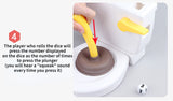 1 Set Novelty Toilet Toys Pooping Flushing Toilet Spoof Poop Shoots Tricky Toy Miniature Pretend Toys Dolls Accessories Fun Game