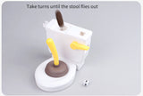 1 Set Novelty Toilet Toys Pooping Flushing Toilet Spoof Poop Shoots Tricky Toy Miniature Pretend Toys Dolls Accessories Fun Game