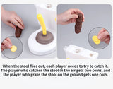 1 Set Novelty Toilet Toys Pooping Flushing Toilet Spoof Poop Shoots Tricky Toy Miniature Pretend Toys Dolls Accessories Fun Game