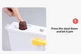 1 Set Novelty Toilet Toys Pooping Flushing Toilet Spoof Poop Shoots Tricky Toy Miniature Pretend Toys Dolls Accessories Fun Game
