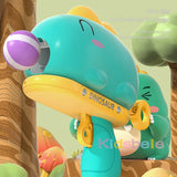 Children Dinosaur Toy Guns Ejection Sticky Ball Dart Board Target Plate Kids Outdoor Cartoon Fun Sports Shooting Games Gun Toys
