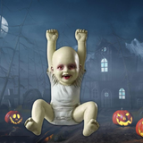 Halloween Horror Baby Statue Handmade Doll Crafts Resin Ornaments Halloween Haunted Doll Ghost Zombie Baby Decor