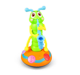 Children Musical Cartoon Caterpillar Playing the Saxophone Dancing Twist Worm Electric Pet Interactive Toys for Toddlers Gifts