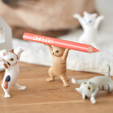 5pcs Set Funny Cat Pen Holder Toy Hold Everything Cat Earphone Bracket Home Decor Festival Decoration Charming Kitty Storage Set