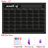 A3 Size Magnetic Monthly Weekly Planner Calendar Table Dry Erase Whiteboard Blackboard Fridge Sticker Message Board Menu
