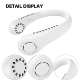 Xiaomi New Mini Neck Fan Portable Bladeless Hanging Neck 3000mAh Rechargeable Air Cooler 3 Speed Mini Summer Sports Fans