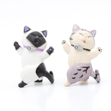5pcs Set Funny Cat Pen Holder Toy Hold Everything Cat Earphone Bracket Home Decor Festival Decoration Charming Kitty Storage Set