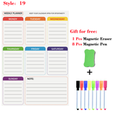 A3 Size Magnetic Monthly Weekly Planner Calendar Table Dry Erase Whiteboard Blackboard Fridge Sticker Message Board Menu