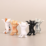 5pcs Set Funny Cat Pen Holder Toy Hold Everything Cat Earphone Bracket Home Decor Festival Decoration Charming Kitty Storage Set