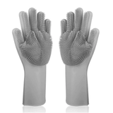 Dishwashing Cleaning Gloves Silicone Rubber Sponge Glove Household Scrubber Kitchen Clean Tools Dropshipping Kitchen