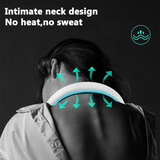 Xiaomi New Mini Neck Fan Portable Bladeless Hanging Neck 3000mAh Rechargeable Air Cooler 3 Speed Mini Summer Sports Fans