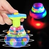 Bagged round Luminous Toy Light Music Rotating Gyro Random Color One Pack