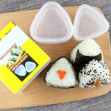 2Pcs Triangular Plastic Sushi Rice Ball Maker Mould Onigiri Mold Set Kitchen Gadgets Stuff Transparent Bento Accessories