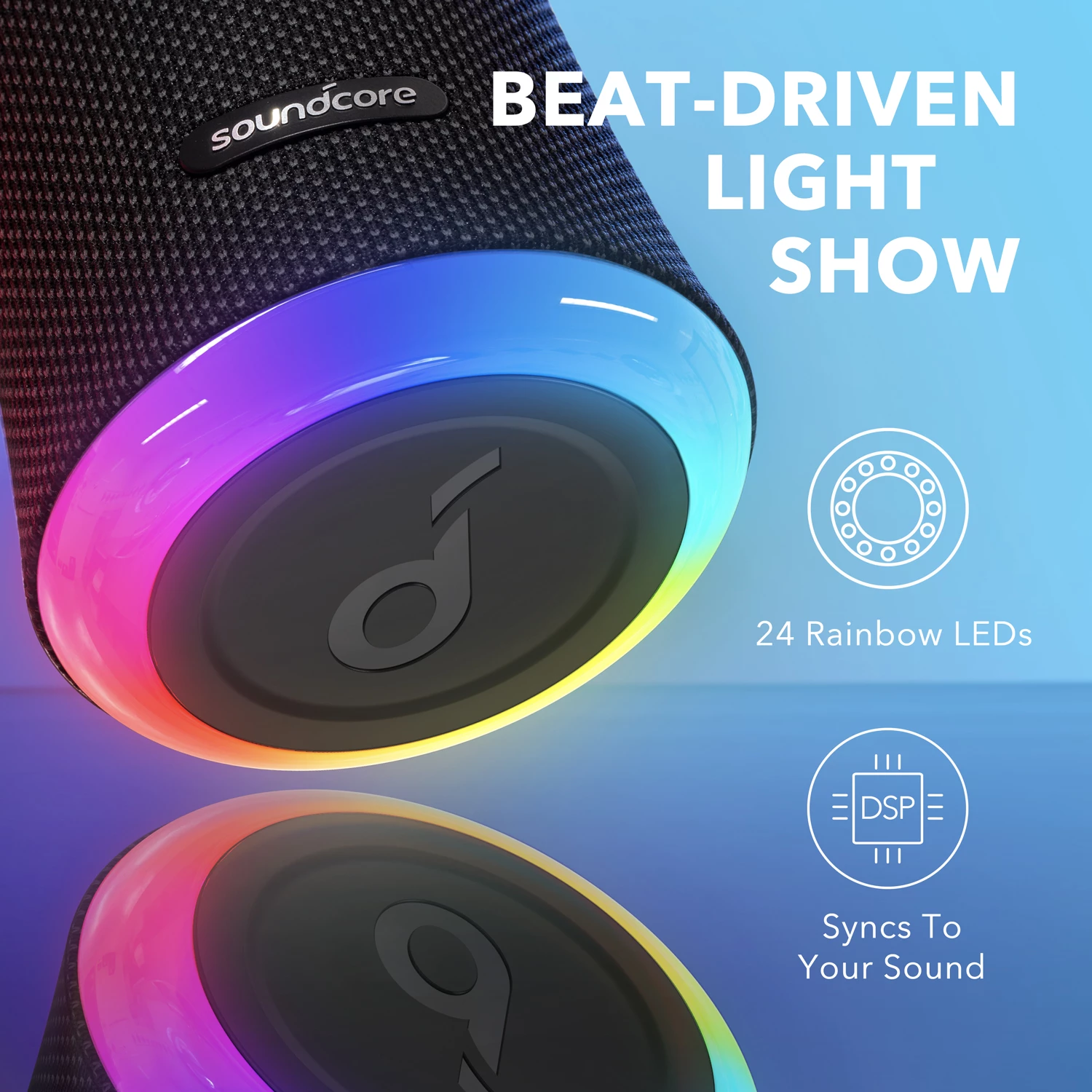 Anker Soundcore Flare 2 Bluetooth Sound with IPX7 Waterproof Anker Soundcore Flare 2 Bluetooth Sound with IPX7 Waterproof
