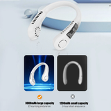 Xiaomi New Mini Neck Fan Portable Bladeless Hanging Neck 3000mAh Rechargeable Air Cooler 3 Speed Mini Summer Sports Fans