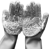 Dishwashing Cleaning Gloves Silicone Rubber Sponge Glove Household Scrubber Kitchen Clean Tools Dropshipping Kitchen