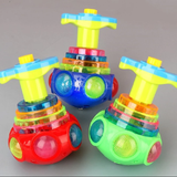 Bagged round Luminous Toy Light Music Rotating Gyro Random Color One Pack