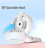 Personal Portable Mini Handheld Spray Fan Hanging Neck Spray Fans 90° Adjustable USB Rechargeable 5000mAh Small Desk Fan 5 Speed for Home Office Travel Go Out