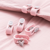 12pcs Duvet Clips Non-slip Holder Quilt Blanket Clips Bed Sheet Fixer Sleep Clothes Pegs Cover Fastener Gripper Easy To Unlock
