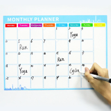 A3 Size Magnetic Monthly Weekly Planner Calendar Table Dry Erase Whiteboard Blackboard Fridge Sticker Message Board Menu