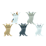 5pcs Set Funny Cat Pen Holder Toy Hold Everything Cat Earphone Bracket Home Decor Festival Decoration Charming Kitty Storage Set
